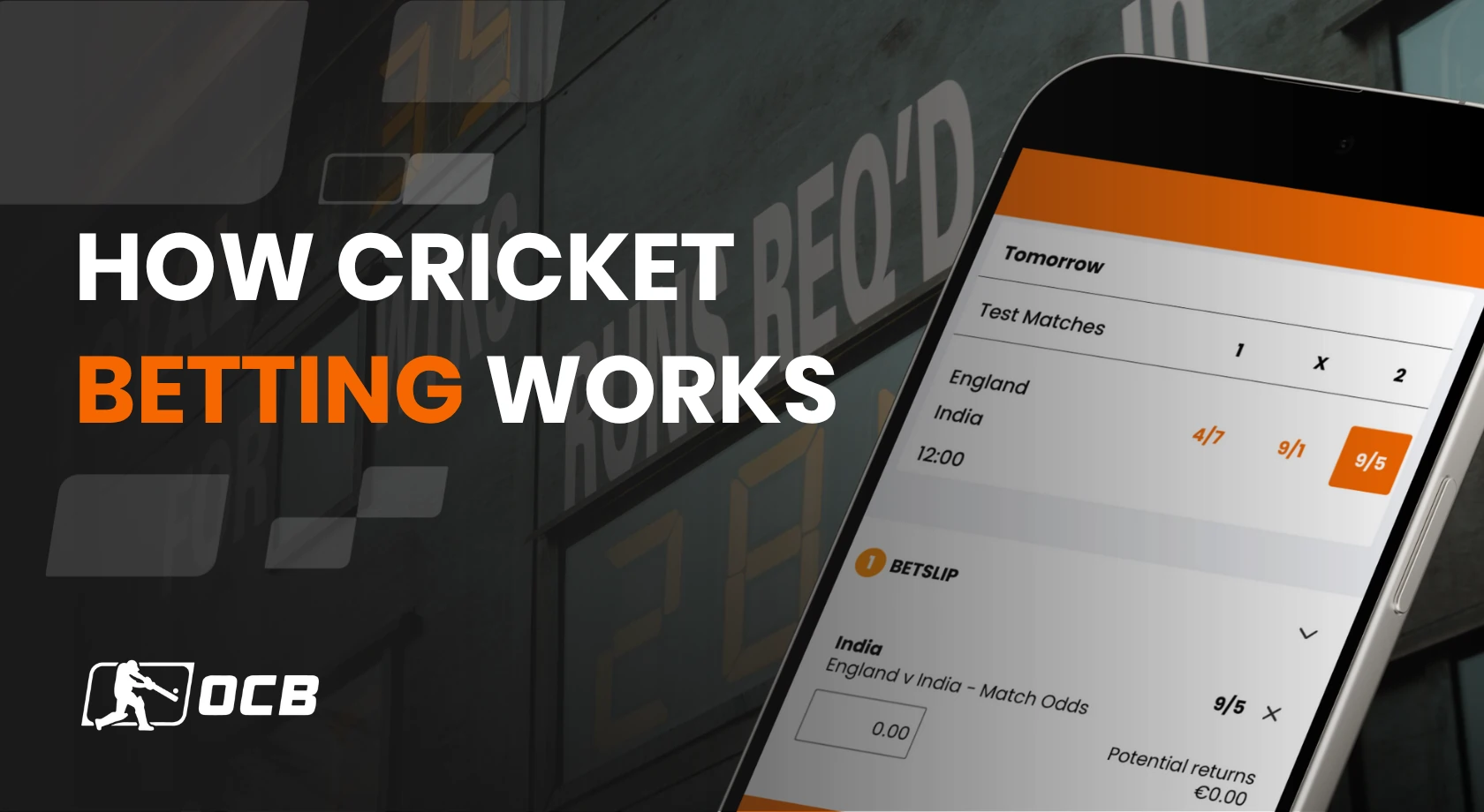 how cricket betting works