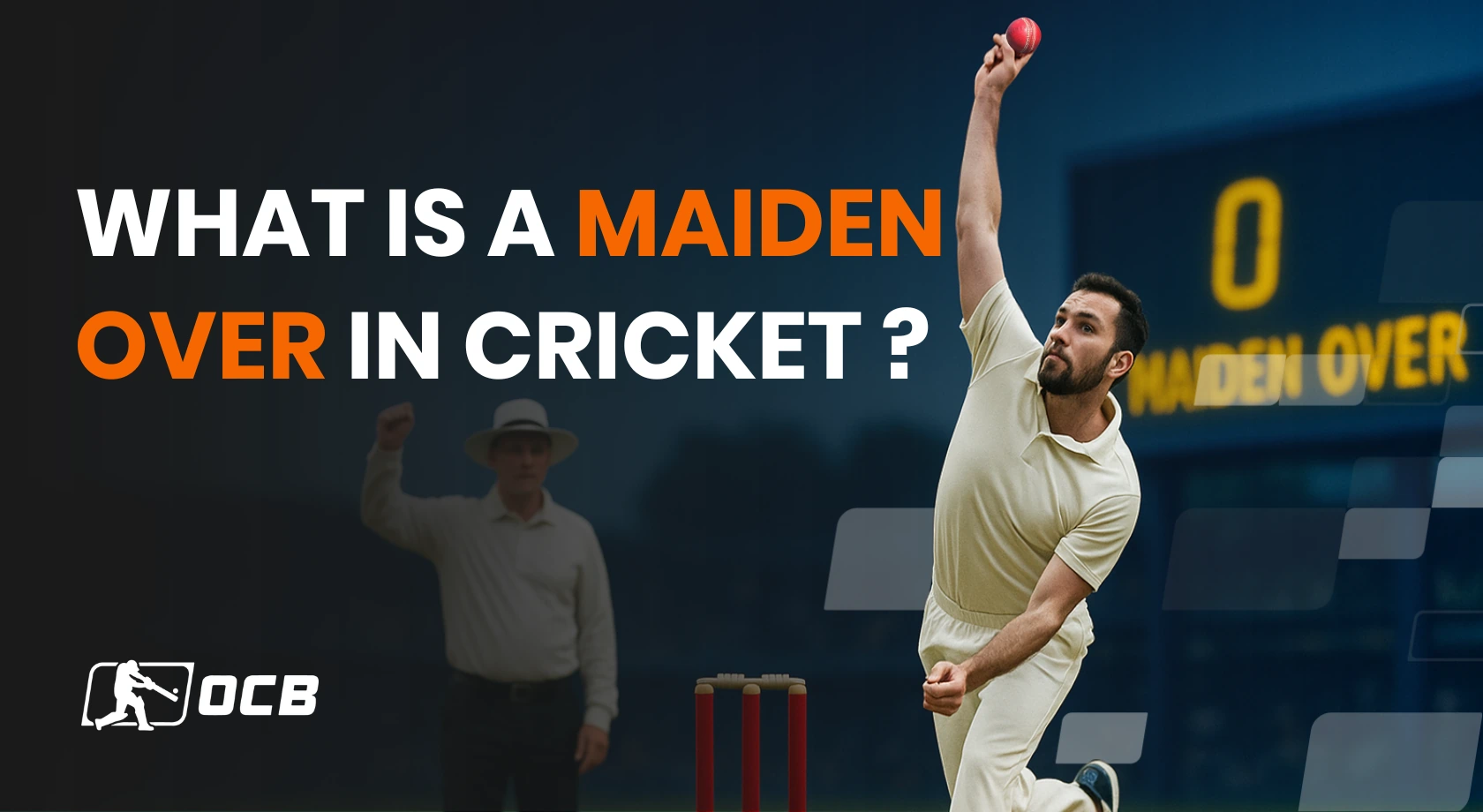 what is maiden over in cricket