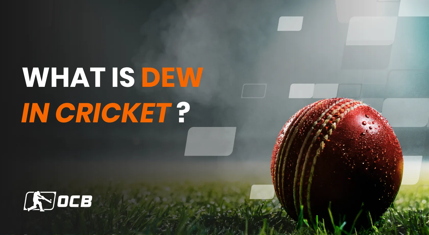 what is dew in cricket